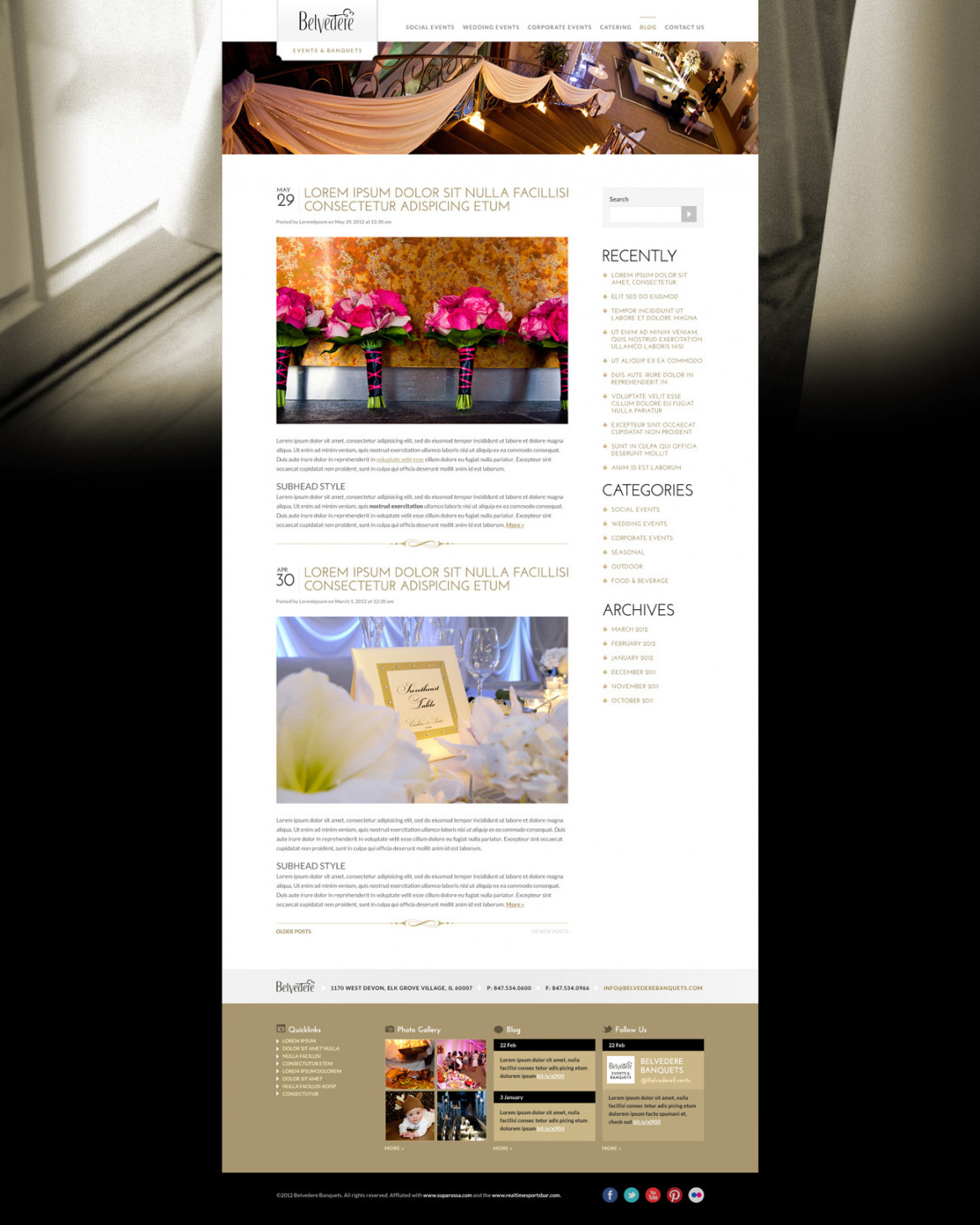 Bb blog page design