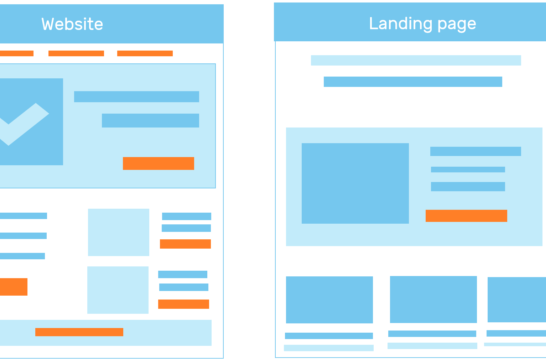 Website vs landing page