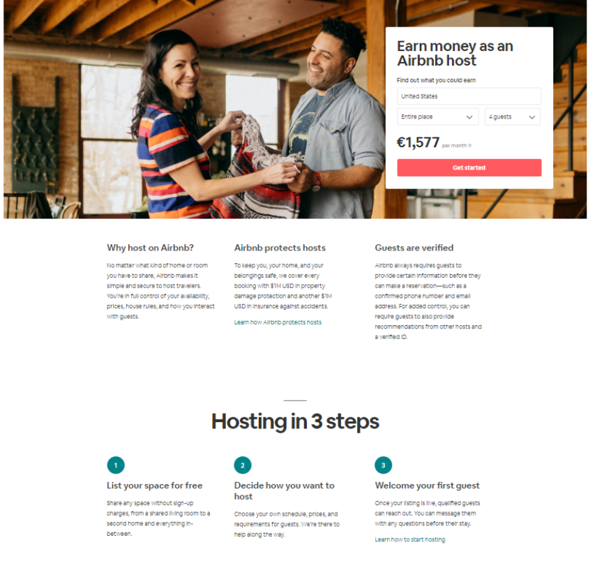 AirBNB Landing Page