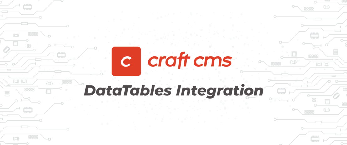 Craft cms datatables integration